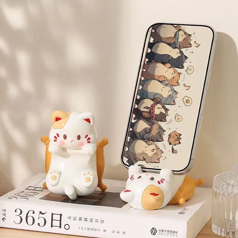 Home Office Jobs - Cute Cartoon Cat Desktop Ornaments, Phone