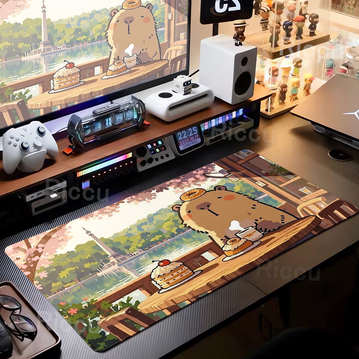 Mousepad Xl Extended - Cute Capybara Mousepad Keyboard Mat Animal