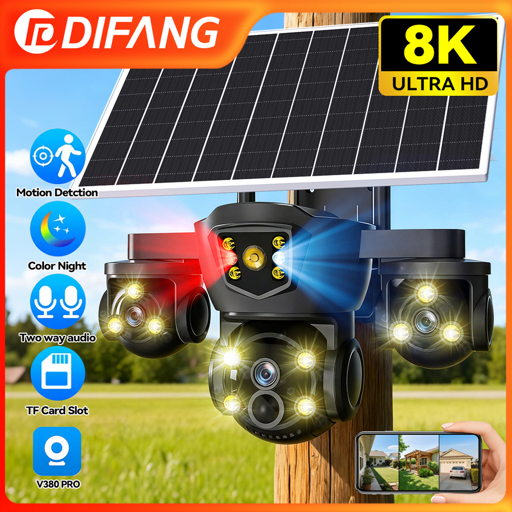 Home Office Zoom - V380 Pro New 20MP WIFI Solar