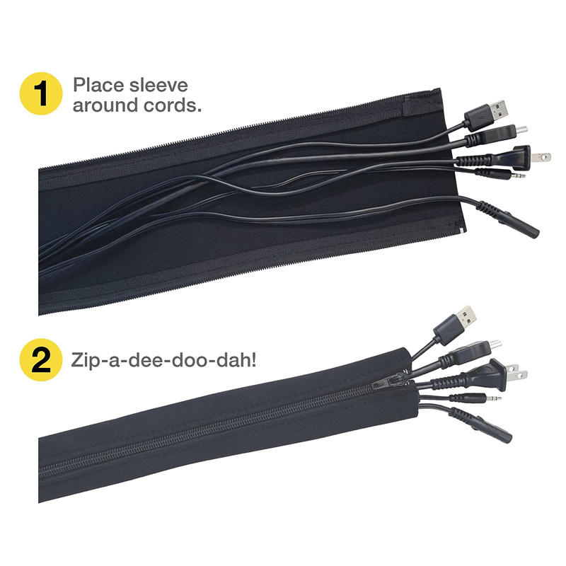 Home Office Jobs - 1/2/4 PCS Flexible Cable Management Sleeve