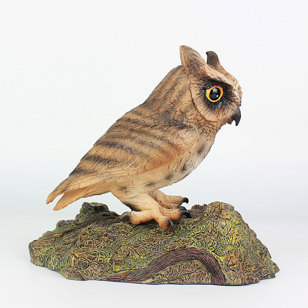 Home Office Simulator - Owl Realistic Simulation Animal Sculpture Small