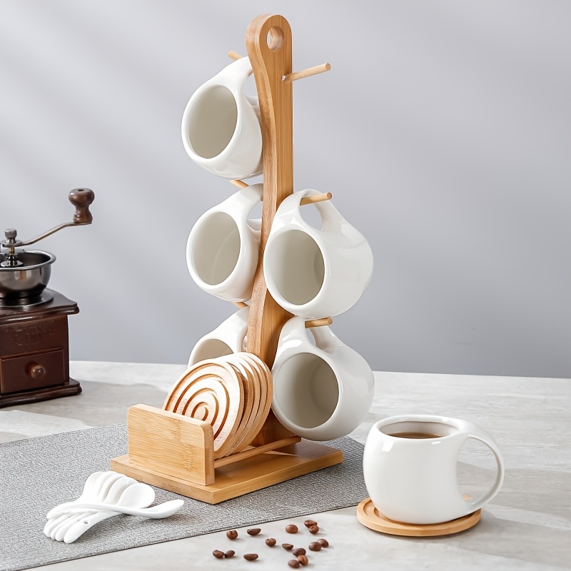 Home Or Office Use - 6pcs Ceramic Coffee Cup Set with