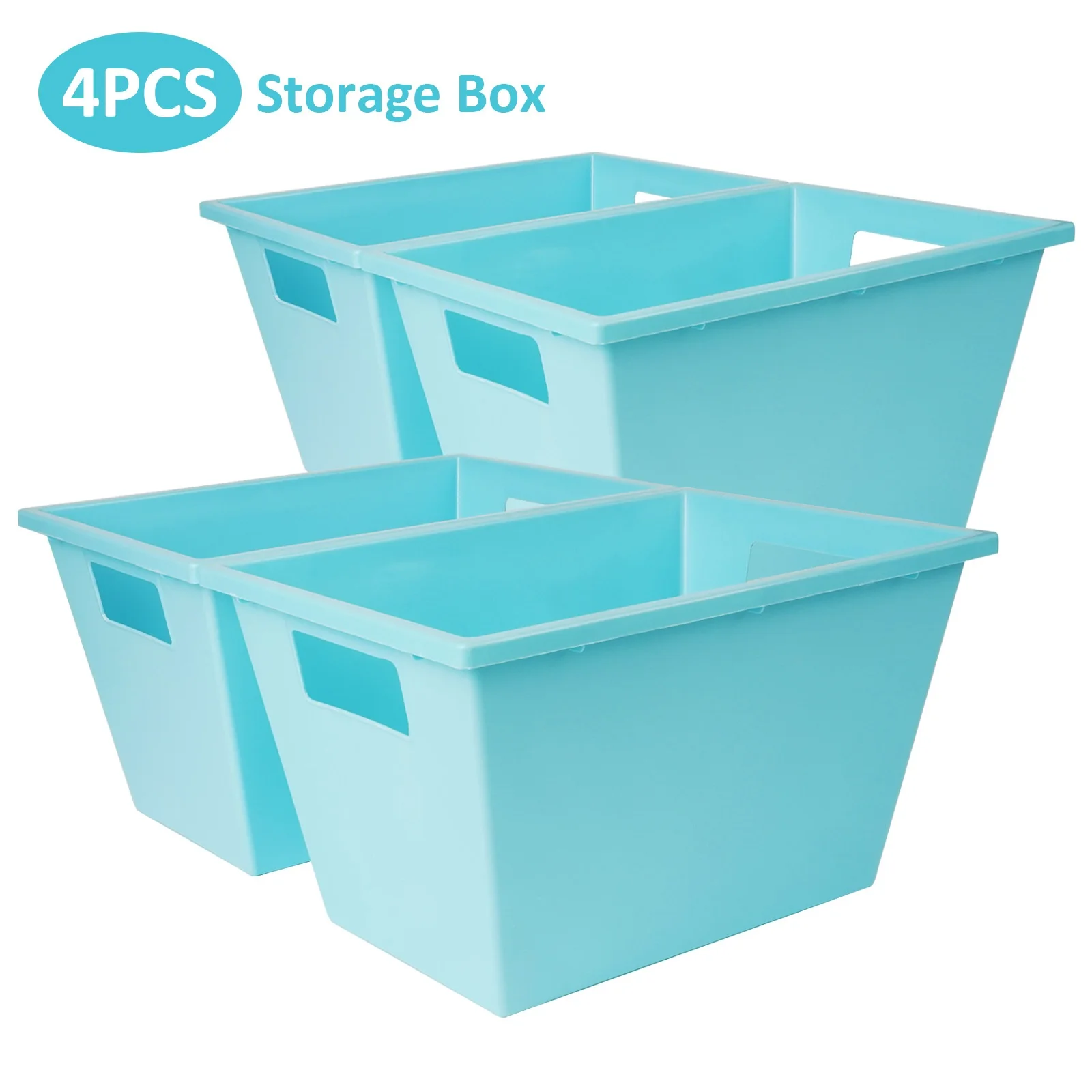 Home Or Office Use - Set of 4 medium plastic storage