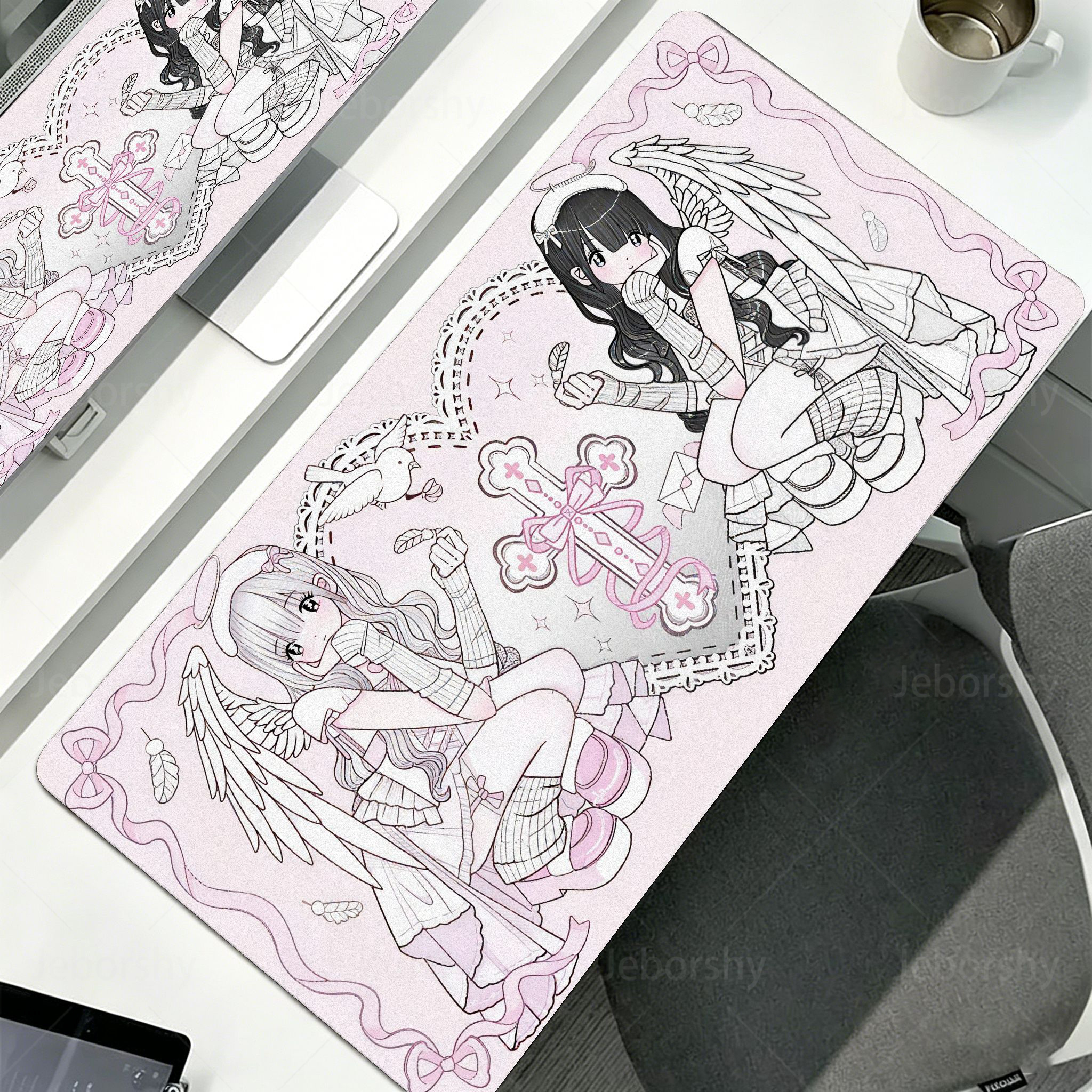 Anime Cute Angel Girls Mouse P – обзор и цена Mousepad Xl Extended