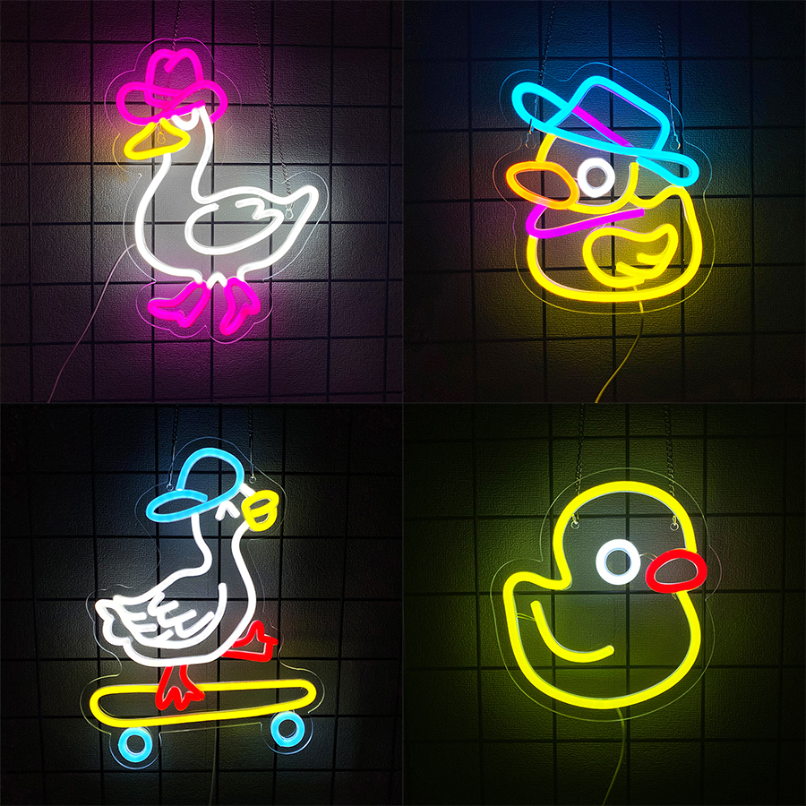 Cowboy Duck Led Neon Signs, Cu – обзор и цена Home Office Icon