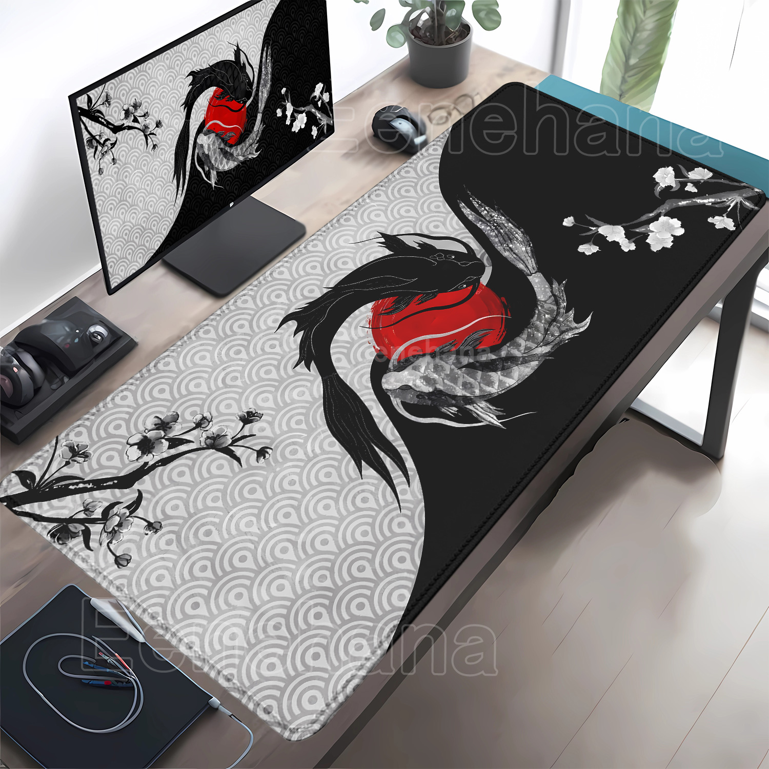 Koi Yinyang Black and White Mo – обзор и цена Mousepad Xl Extended