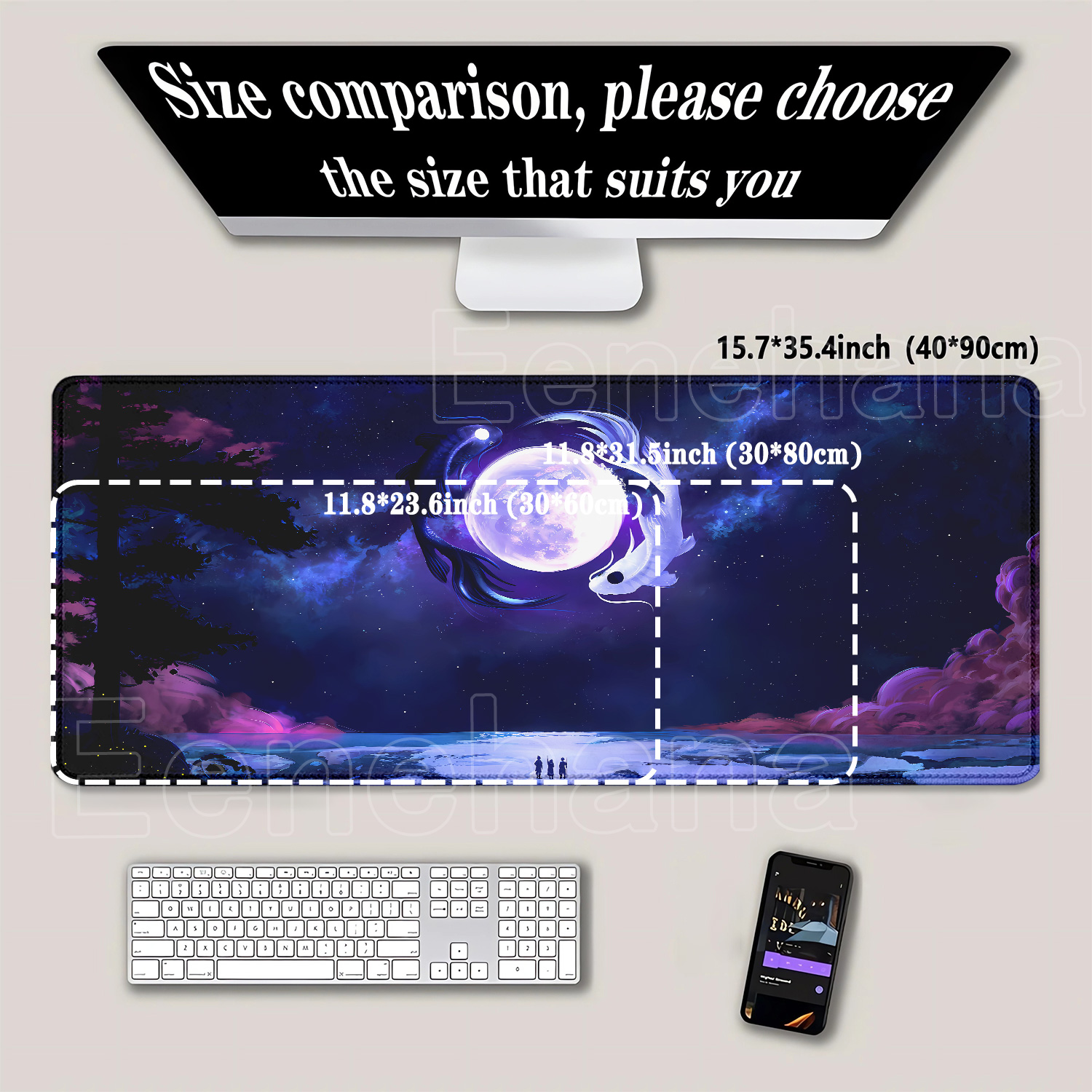 Koi Yinyang Black and White Mo – обзор и цена Mousepad Xl Extended