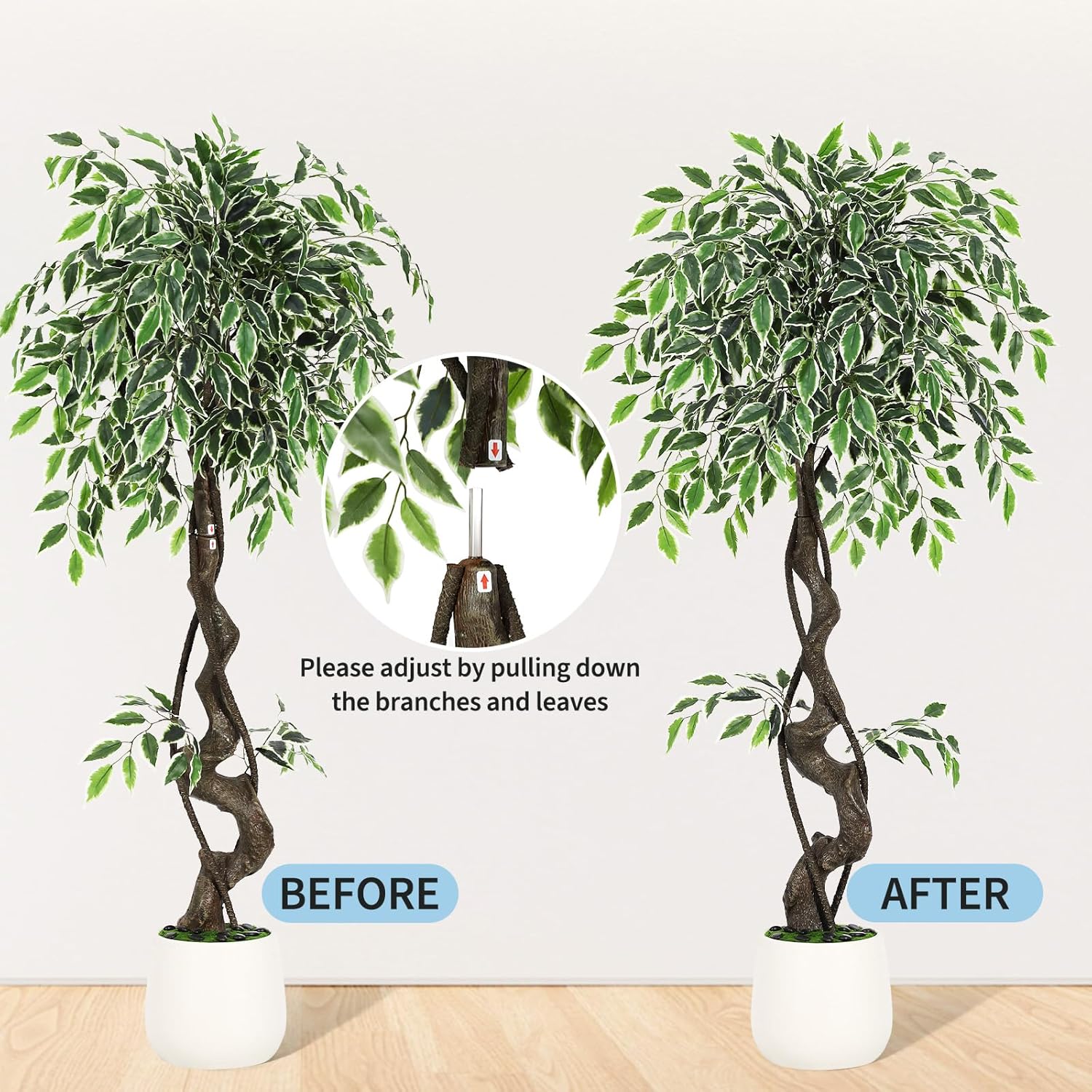 Artificial Ficus Tree Indoor O – обзор и цена Home Office Depot