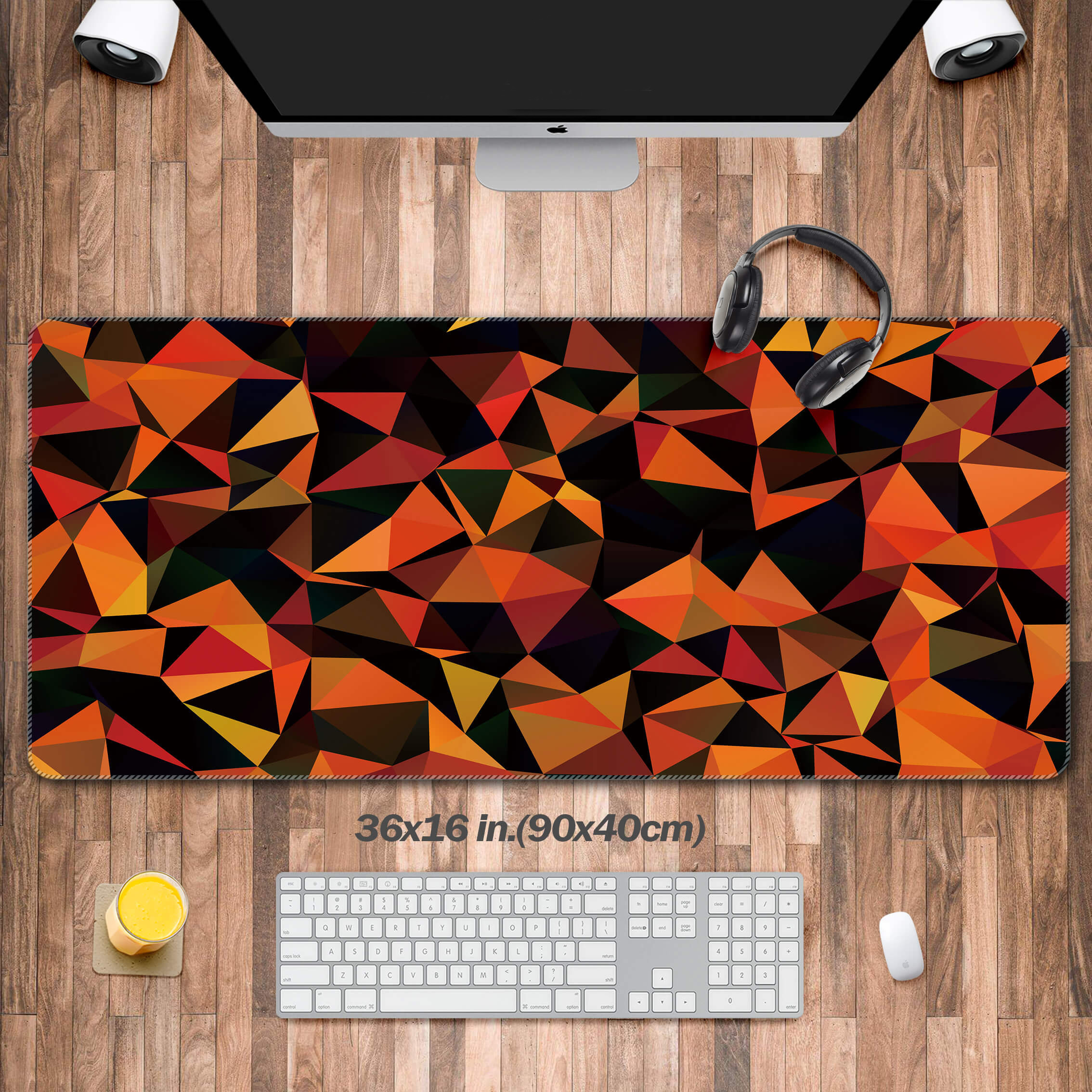 Retro Polygon Design Desk Pad, – обзор и цена Mousepad Xl Extended