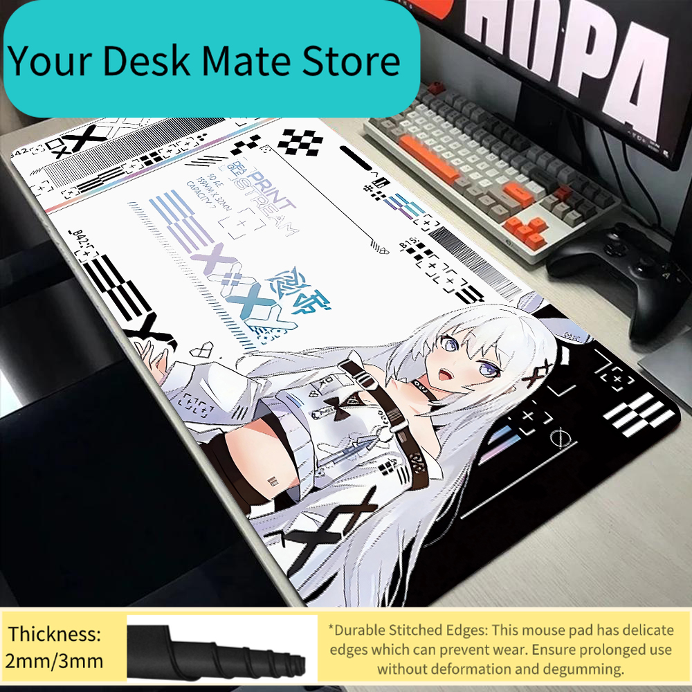 Cute White Hair Anime Girl Tec – обзор и цена Mousepad Xl Extended