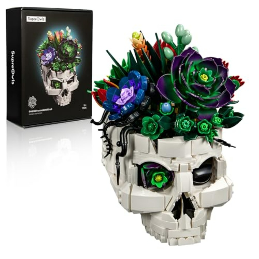Succulent Skull Planter Buildi – обзор и цена Home Office Depot