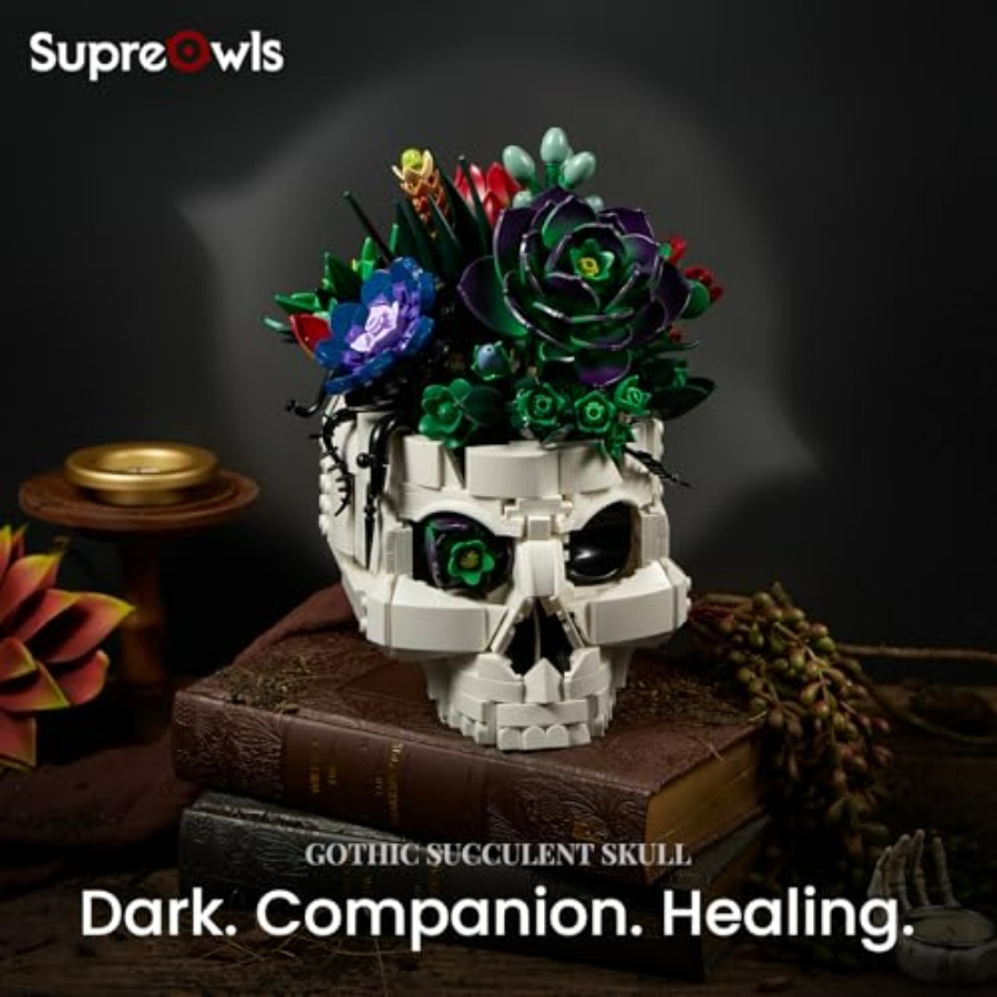 Succulent Skull Planter Buildi – обзор и цена Home Office Depot