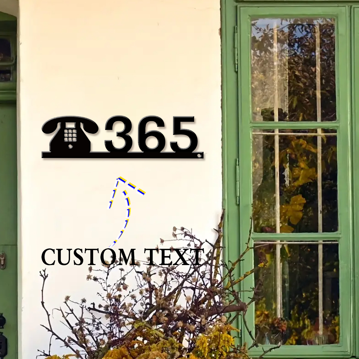 1Pc Custom phone Metal Street  – обзор и цена Home Office Phone Number