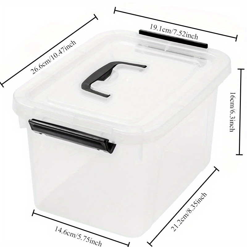 3/6-Pack Clear Plastic Storage – обзор и цена Home Office Organization