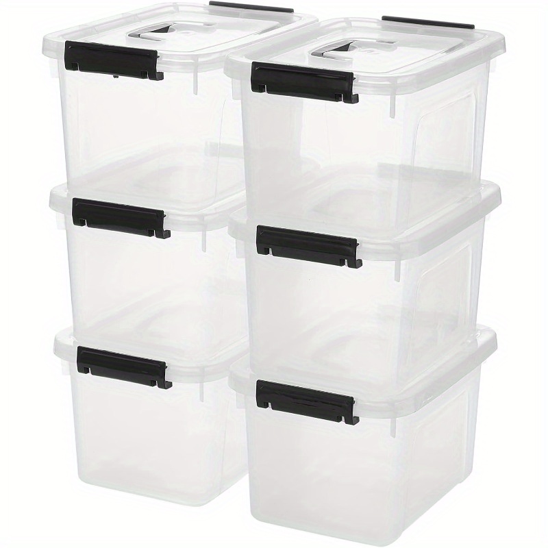 3/6-Pack Clear Plastic Storage – обзор и цена Home Office Organization