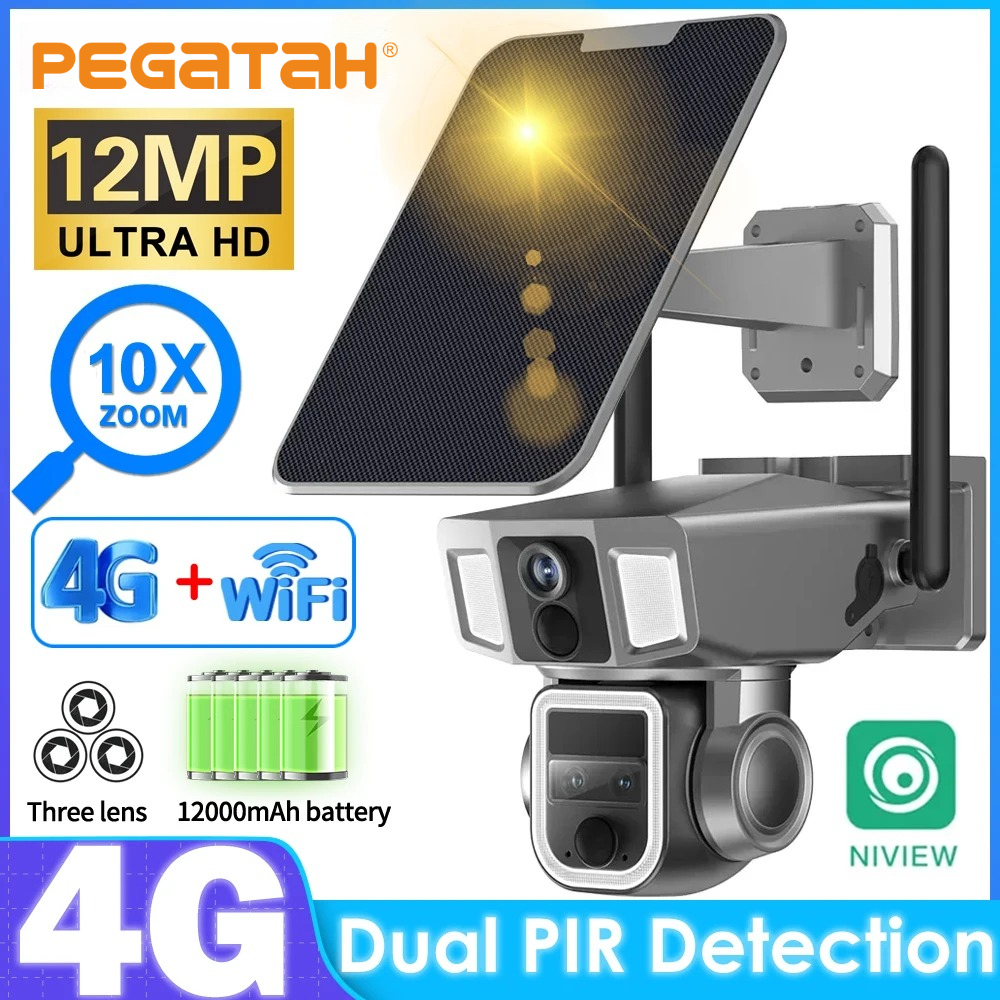 12MP 4G Solar Secutrity Camera – обзор и цена Home Office Zoom