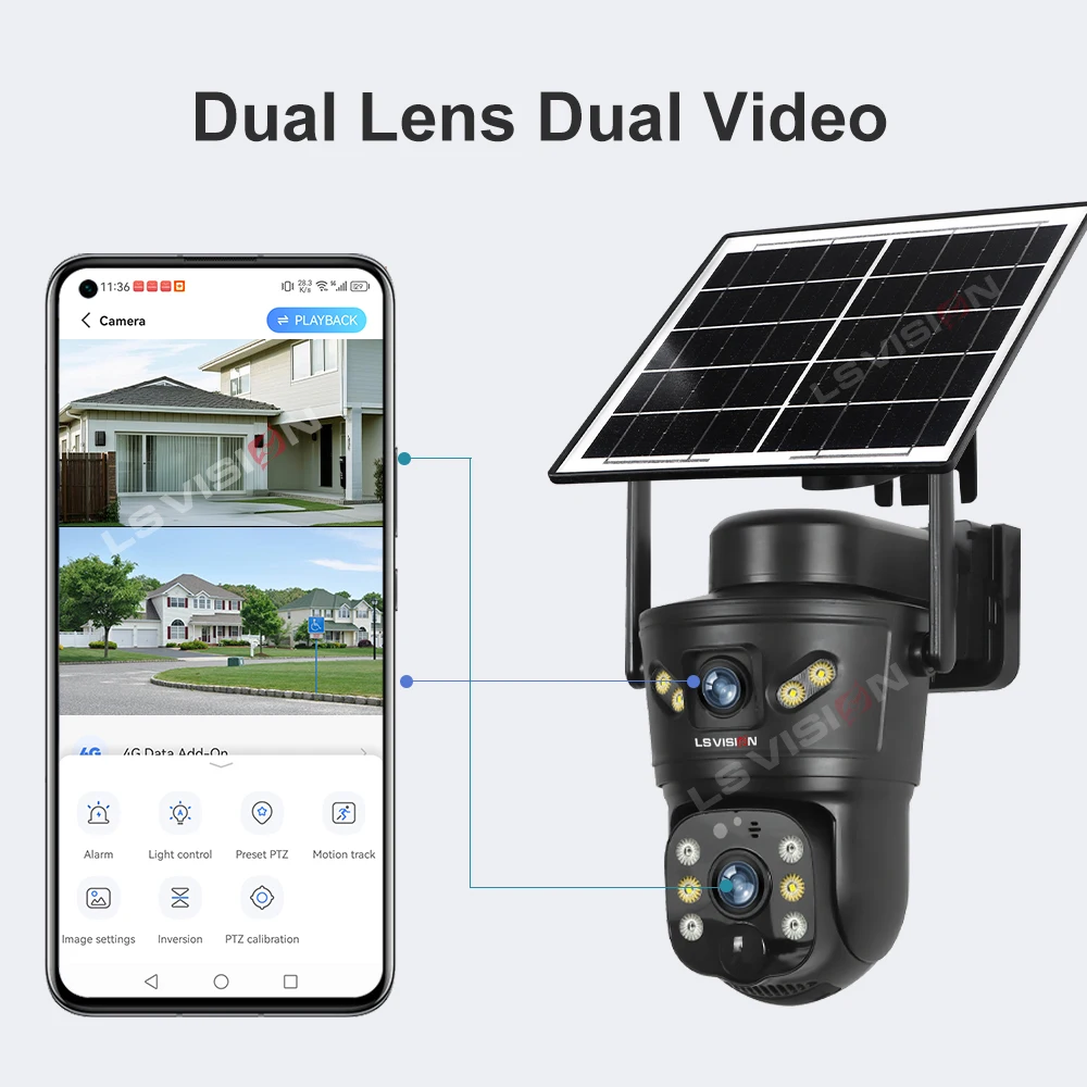 LS VISION 8MP 4G Solar Camera  – обзор и цена Home Office Zoom