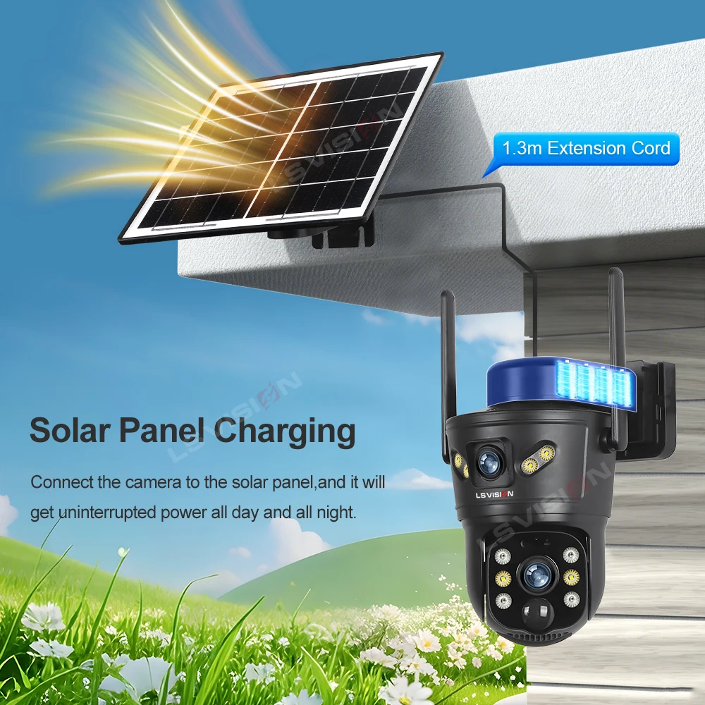 LS VISION 8MP 4G Solar Camera  – обзор и цена Home Office Zoom
