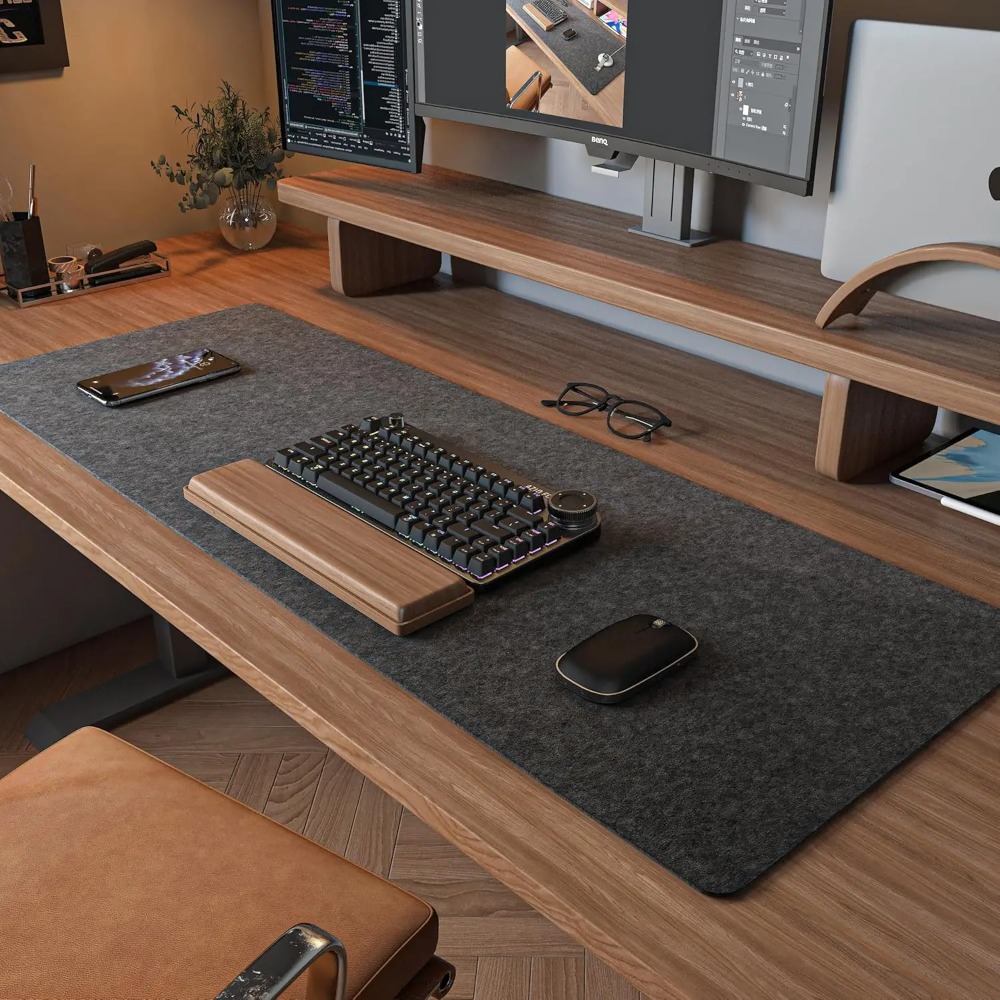Felt Desk Mat Computer Mat for – обзор и цена Home Office Keyboard And Mouse