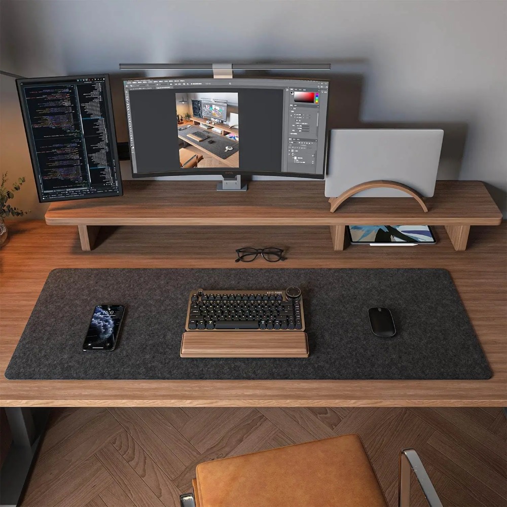 Felt Desk Mat Computer Mat for – обзор и цена Home Office Keyboard And Mouse