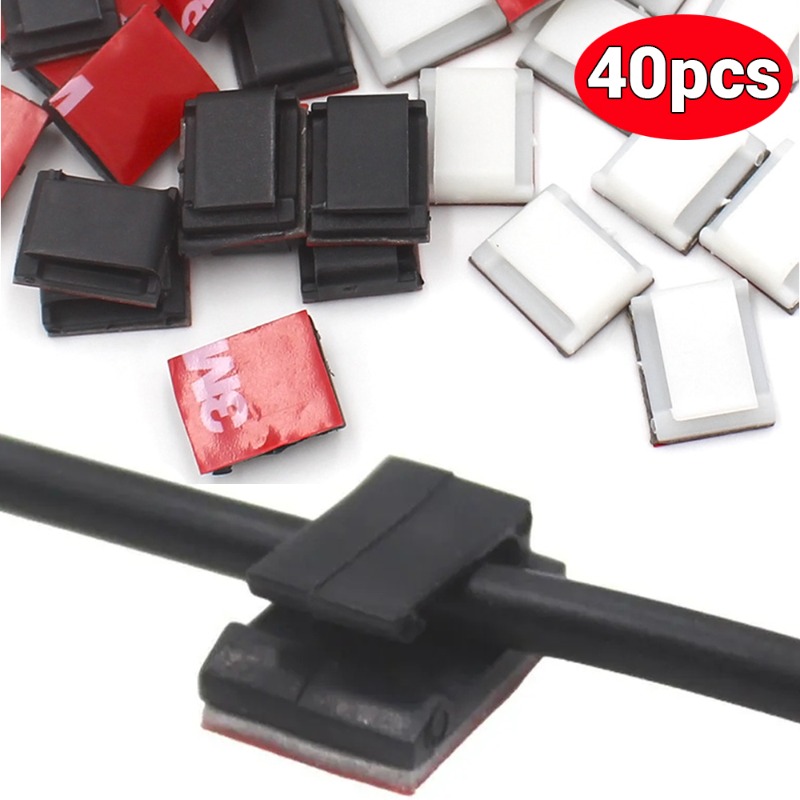 40/10Pcs Self-adhesive Car Cab – обзор и цена Cable Management Box