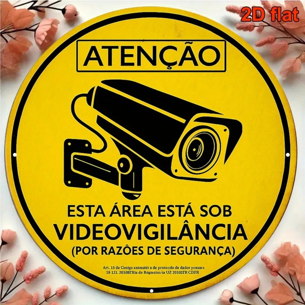 Warning Sign 8in Round Metal P – обзор и цена Home Office Icon