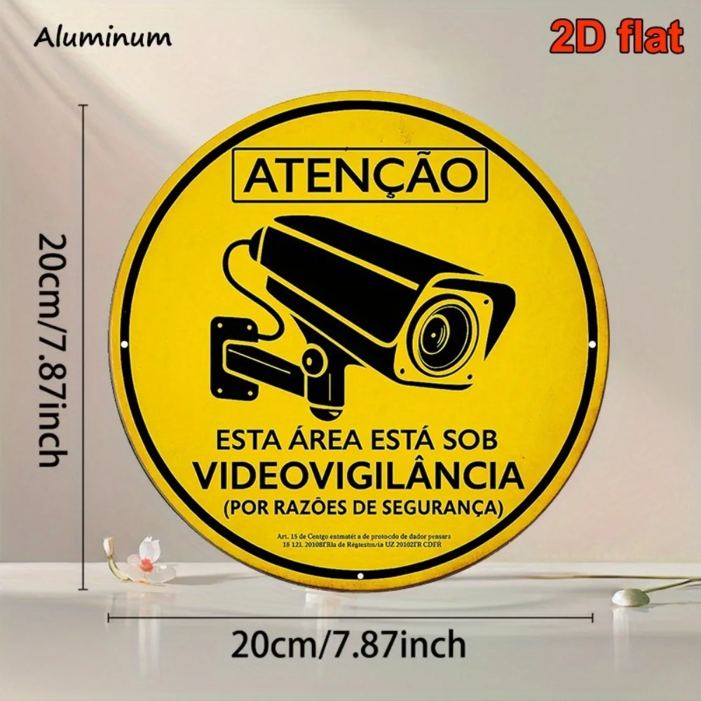 Warning Sign 8in Round Metal P – обзор и цена Home Office Icon
