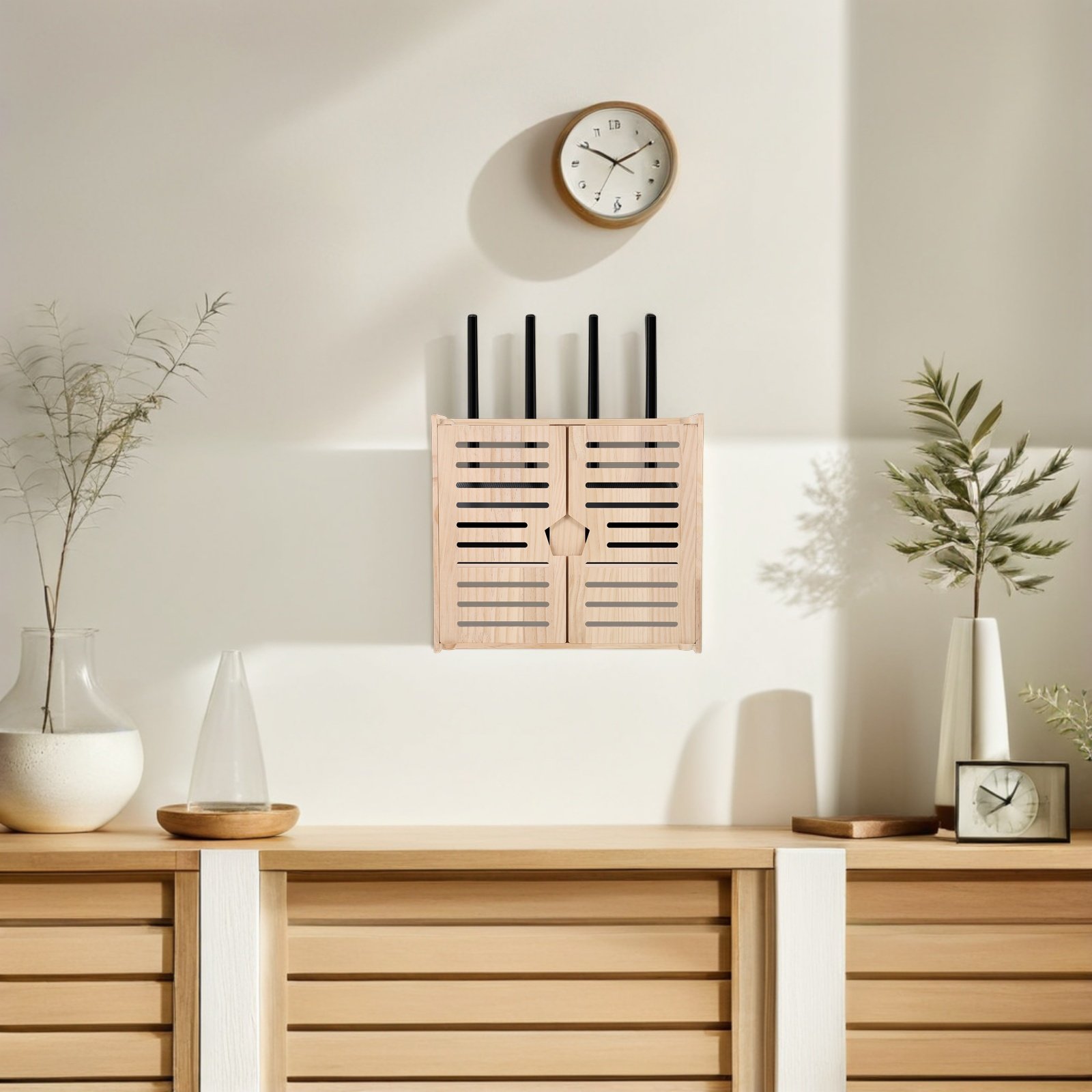 Wooden WiFi Router Storage Box – обзор и цена Cable Management Box