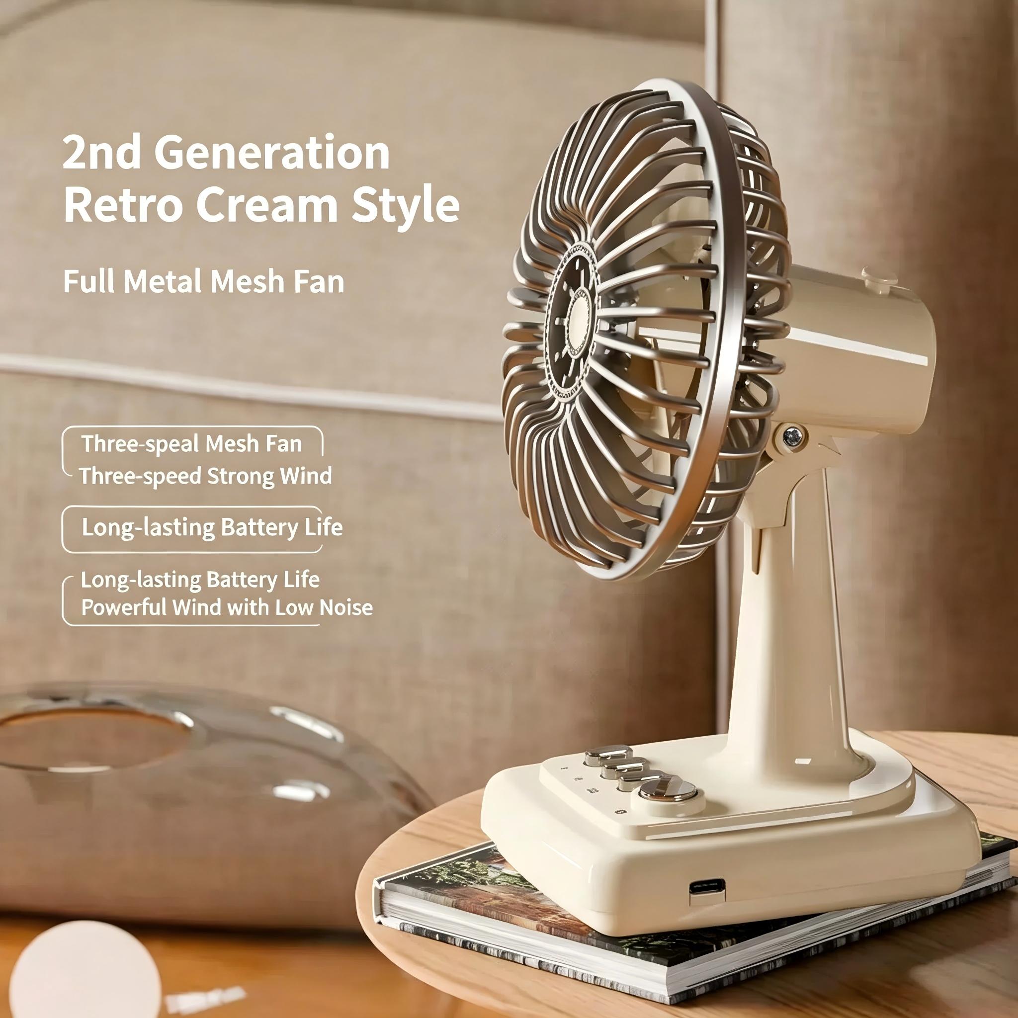 Retro Alloy Desktop Fan 3 Spee – обзор и цена Home Office Jobs