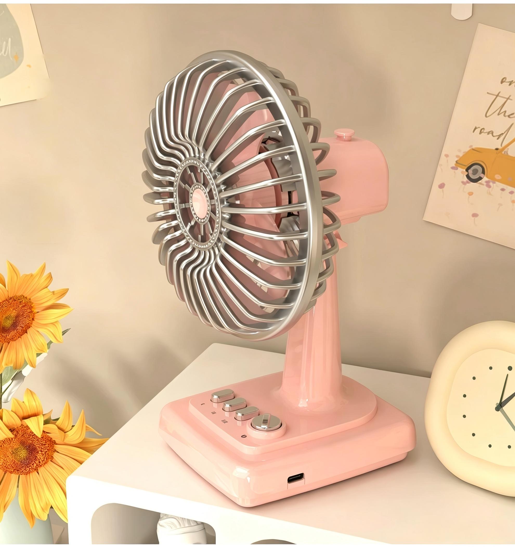 Retro Alloy Desktop Fan 3 Spee – обзор и цена Home Office Jobs