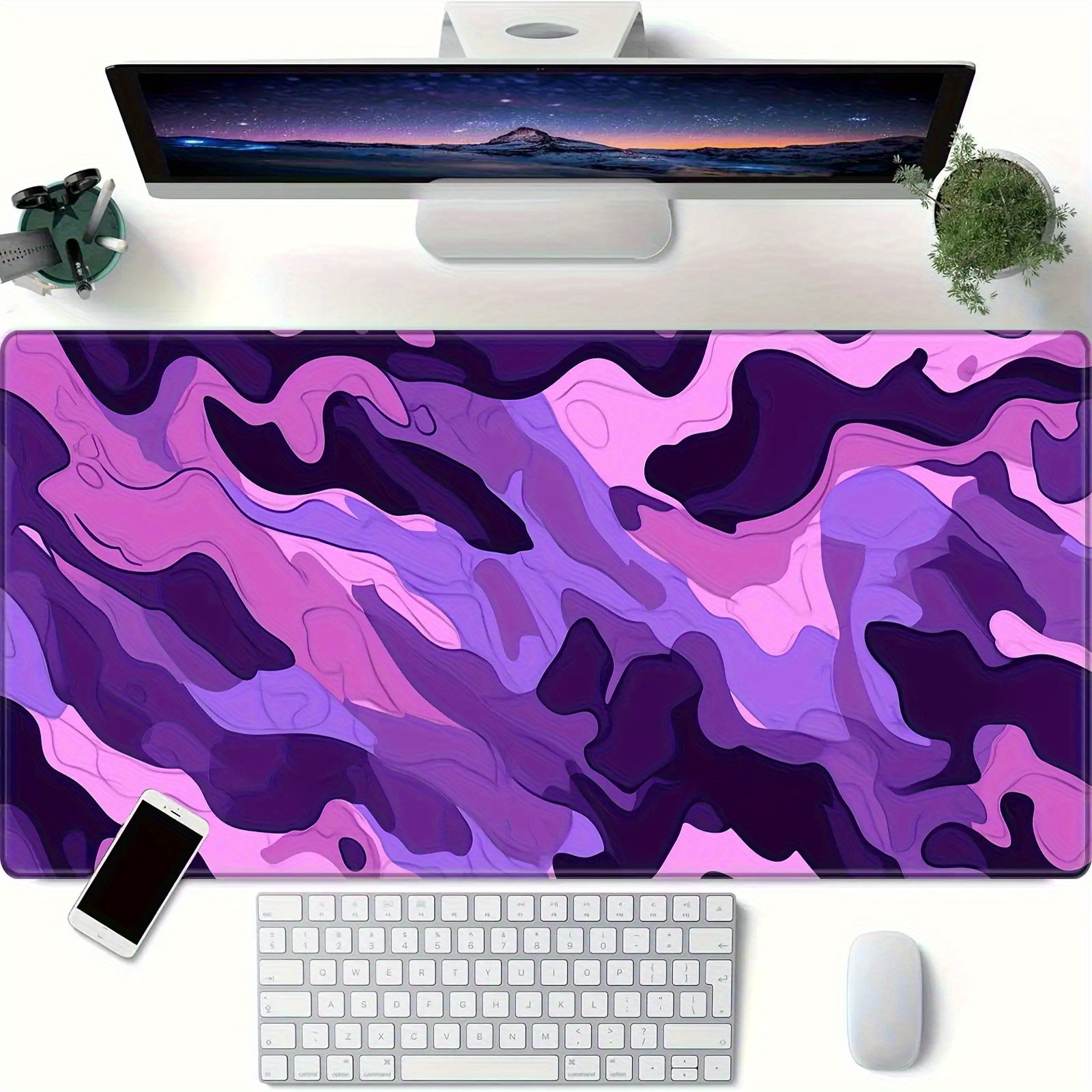 Purple Camo Extended Gaming Mo – обзор и цена Mousepad Xl Extended
