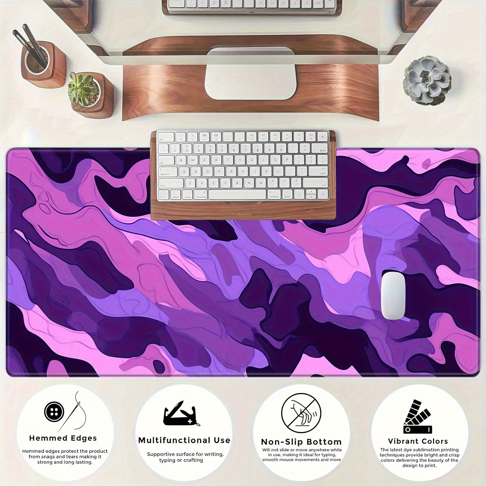 Purple Camo Extended Gaming Mo – обзор и цена Mousepad Xl Extended