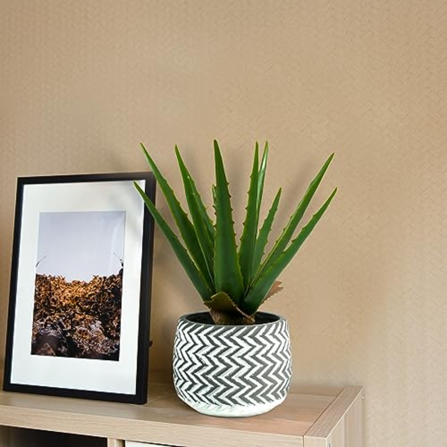 12 Artificial Aloe Vera Potted – обзор и цена Home Office Depot