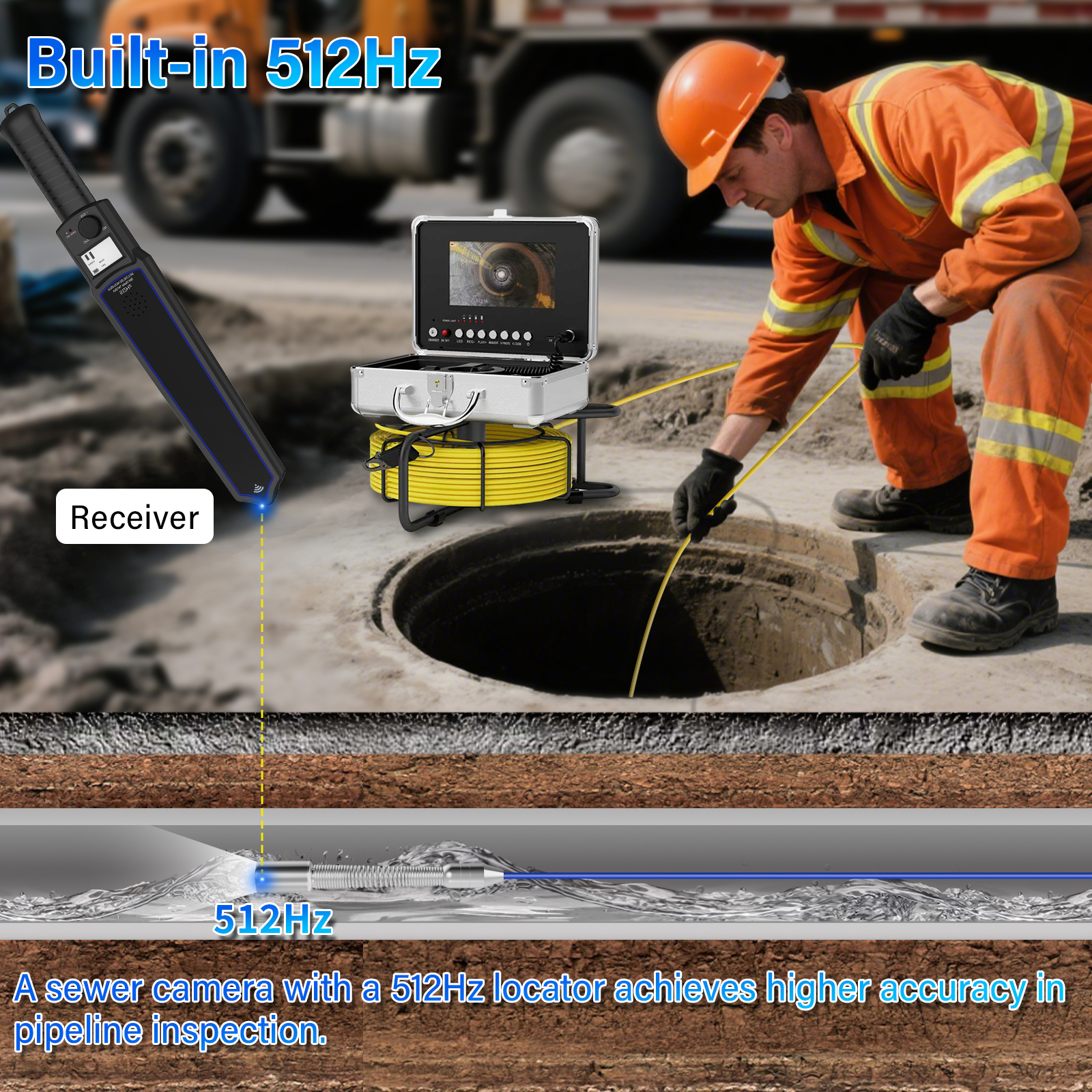 Sewer Inspection Camera -512Hz – обзор и цена Home Office Zoom