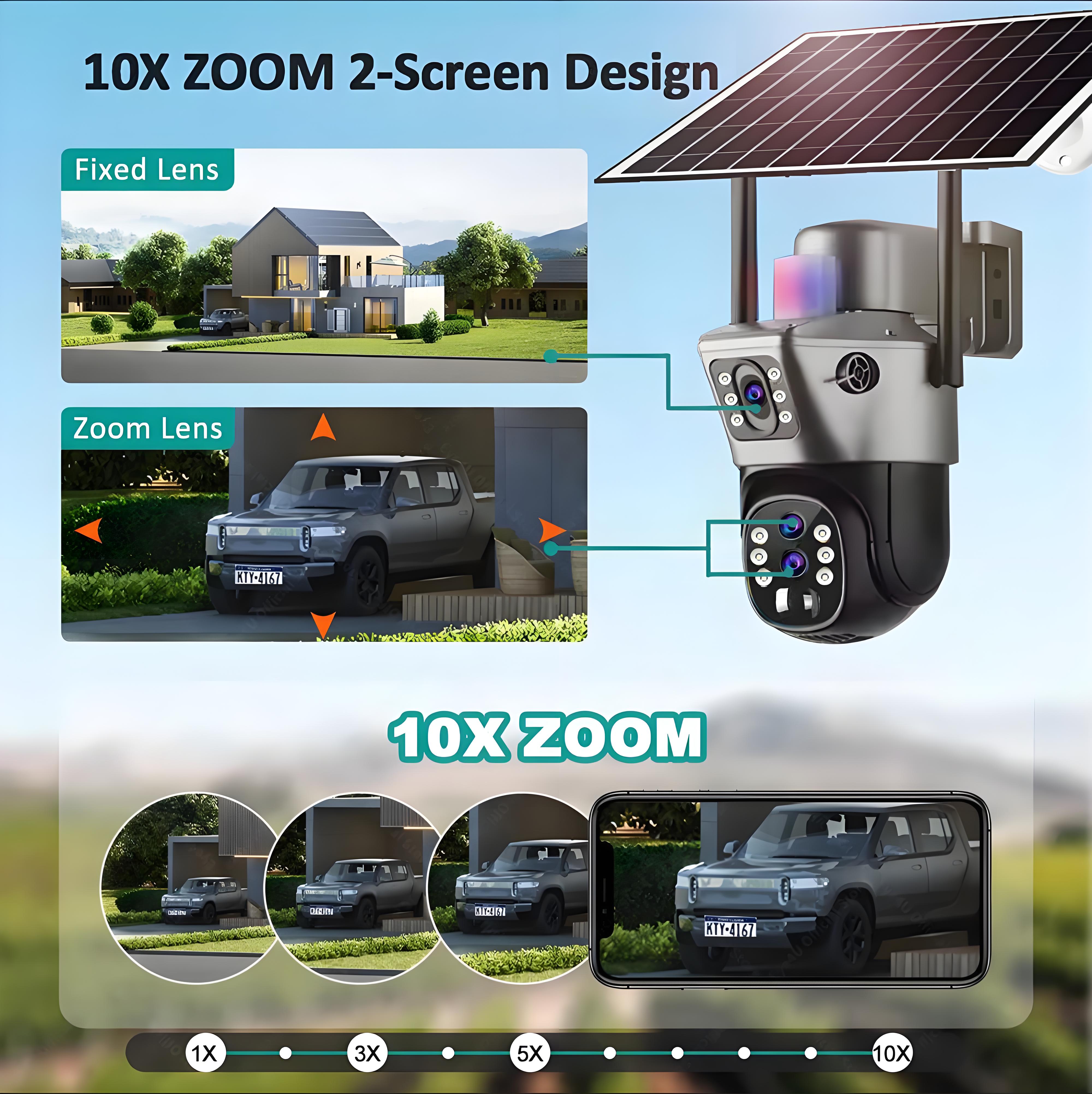 10x Zoom 4G SIM Solar Camera O – обзор и цена Home Office Zoom