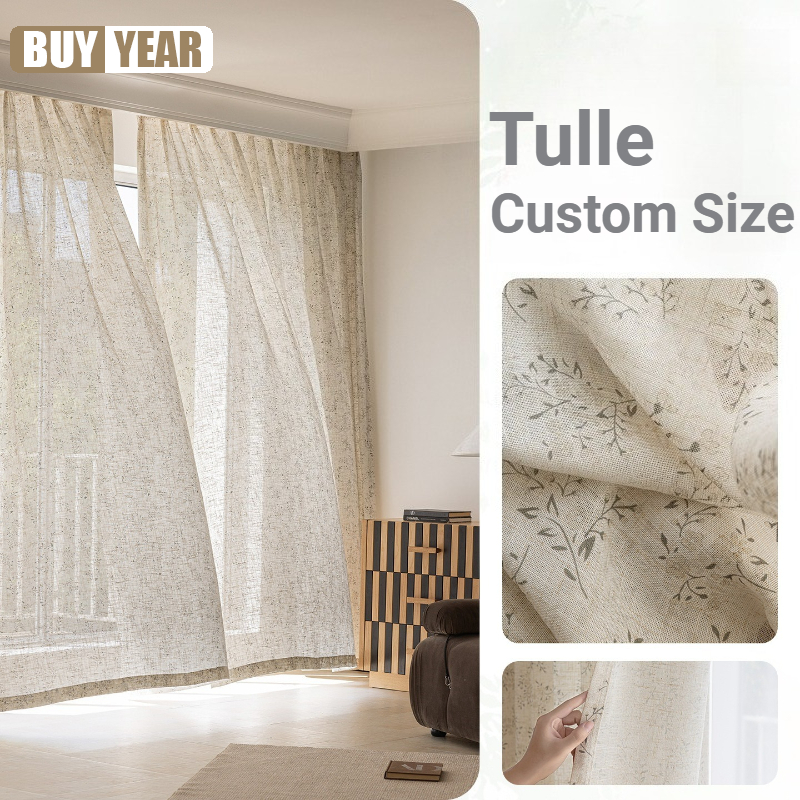 Tulle Linen Window Screen Flor – обзор и цена Home Office Buy