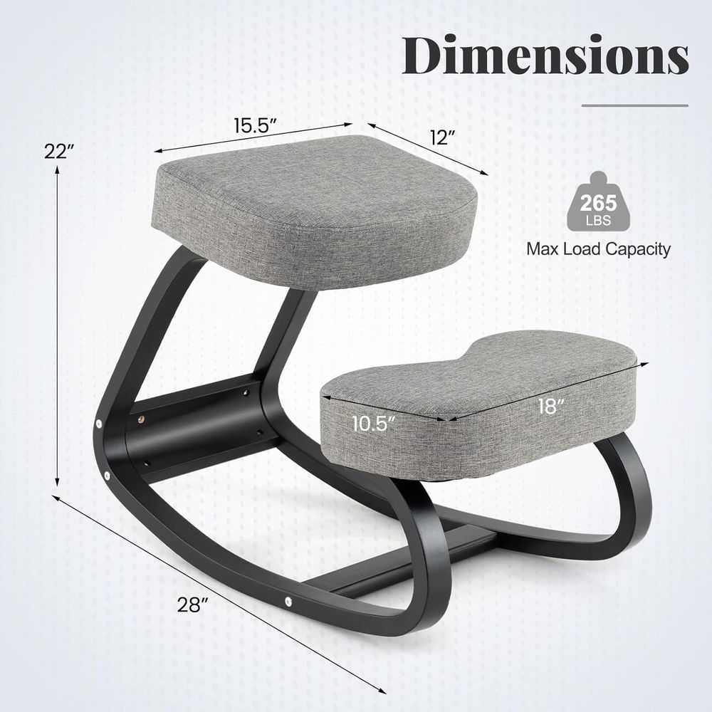 Ergonomic Kneeling Chair with  – обзор и цена Home Or Office Use