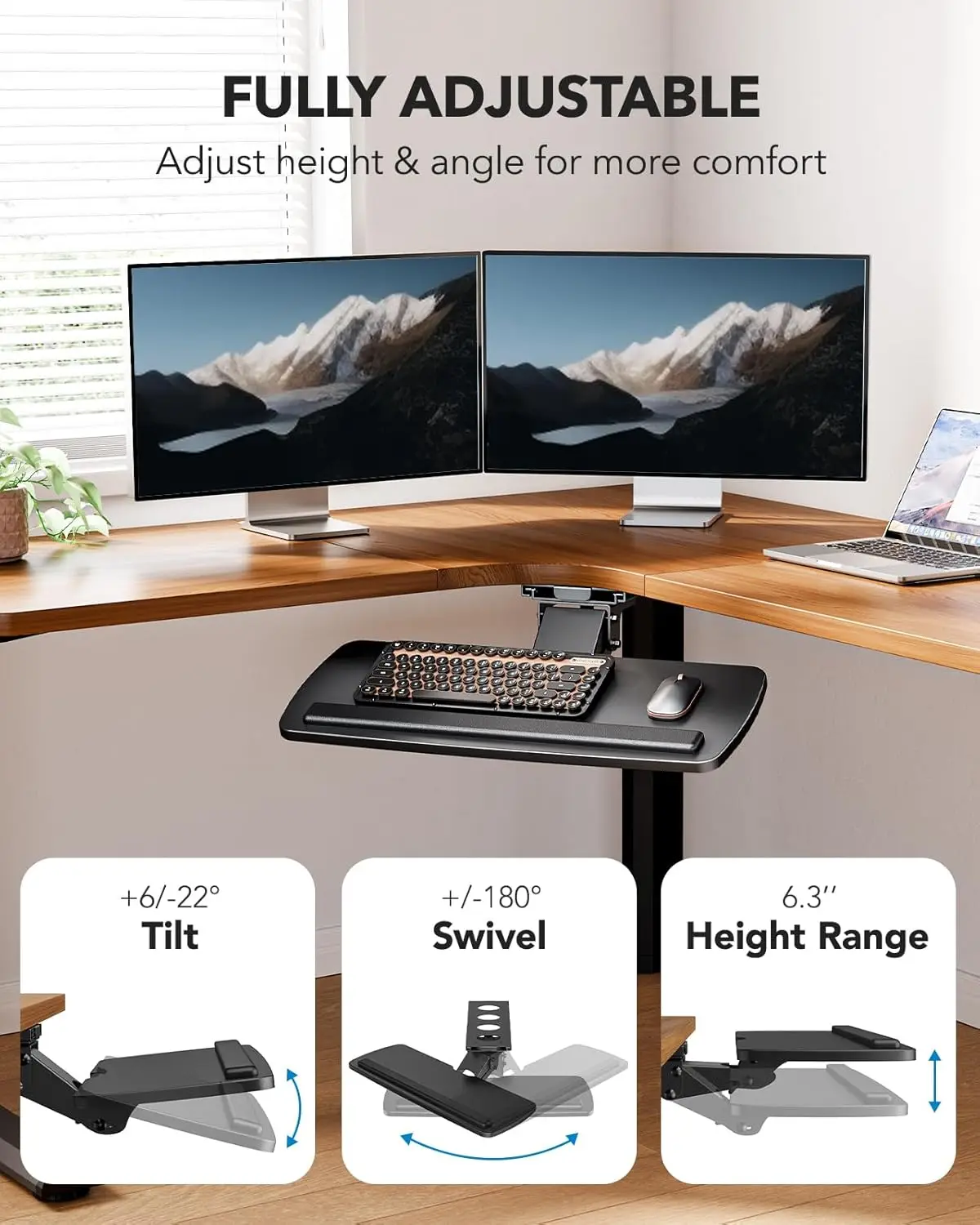 Under Desk Keyboard Tray Slide – обзор и цена Keyboard Tray Under Desk