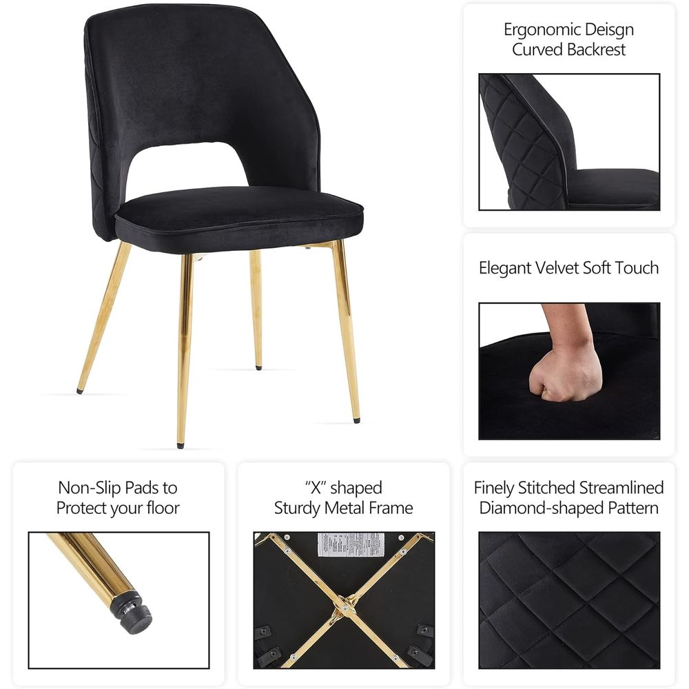Pair of Modern Velvet Upholste – обзор и цена Home Or Office Use