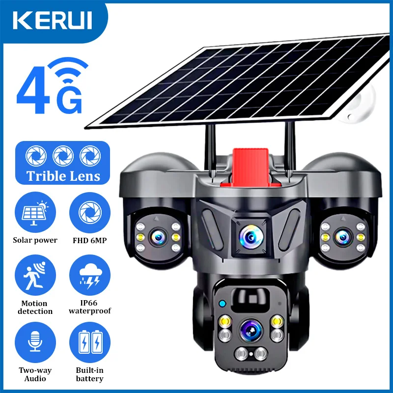 KERUI Outdoor PTZ 6MP 4G SIM W – обзор и цена Home Office Zoom