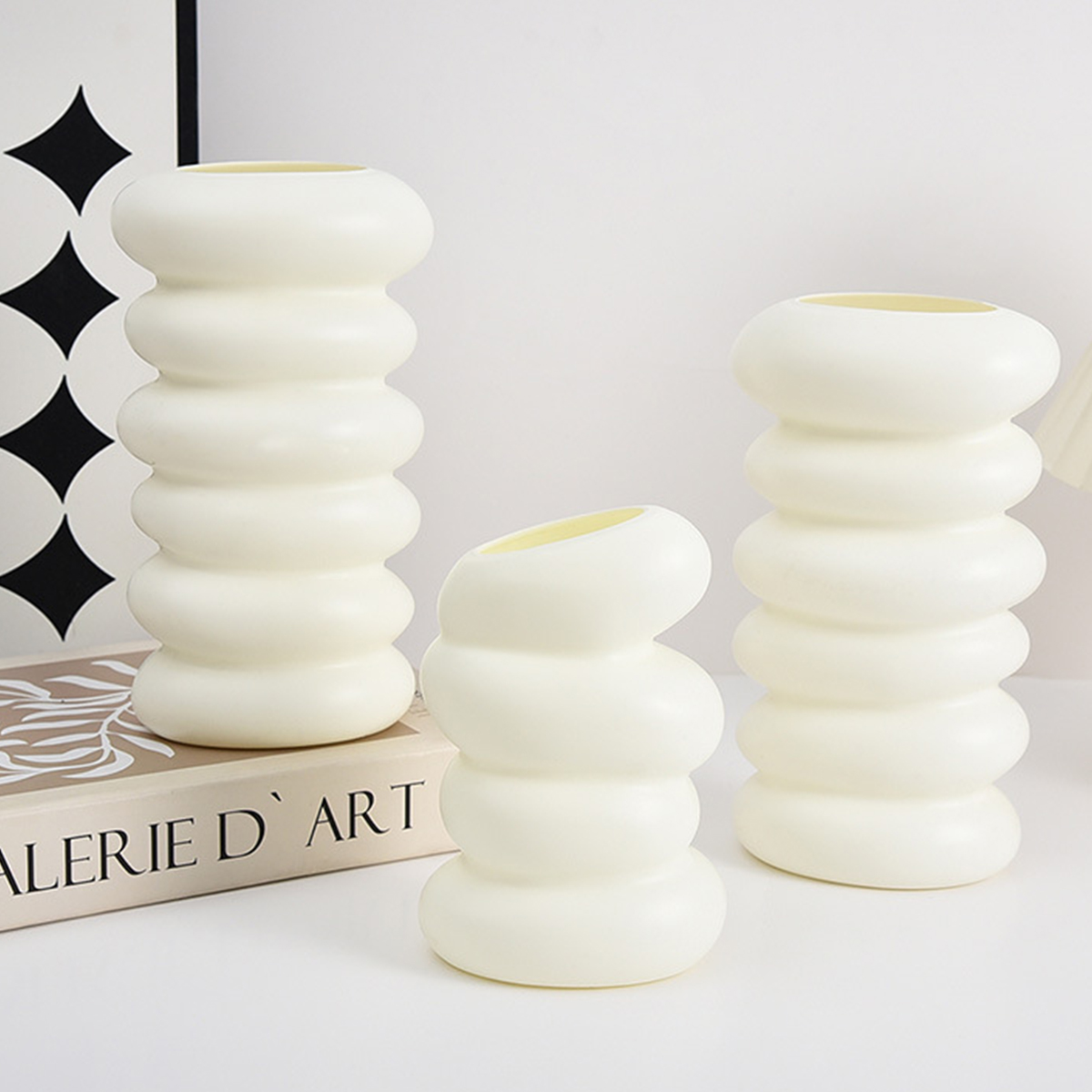 1PC Spiral Pattern Plastic Vas – обзор и цена Home Office Call Center