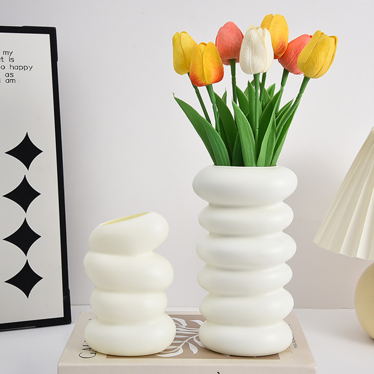 1PC Spiral Pattern Plastic Vas – обзор и цена Home Office Call Center