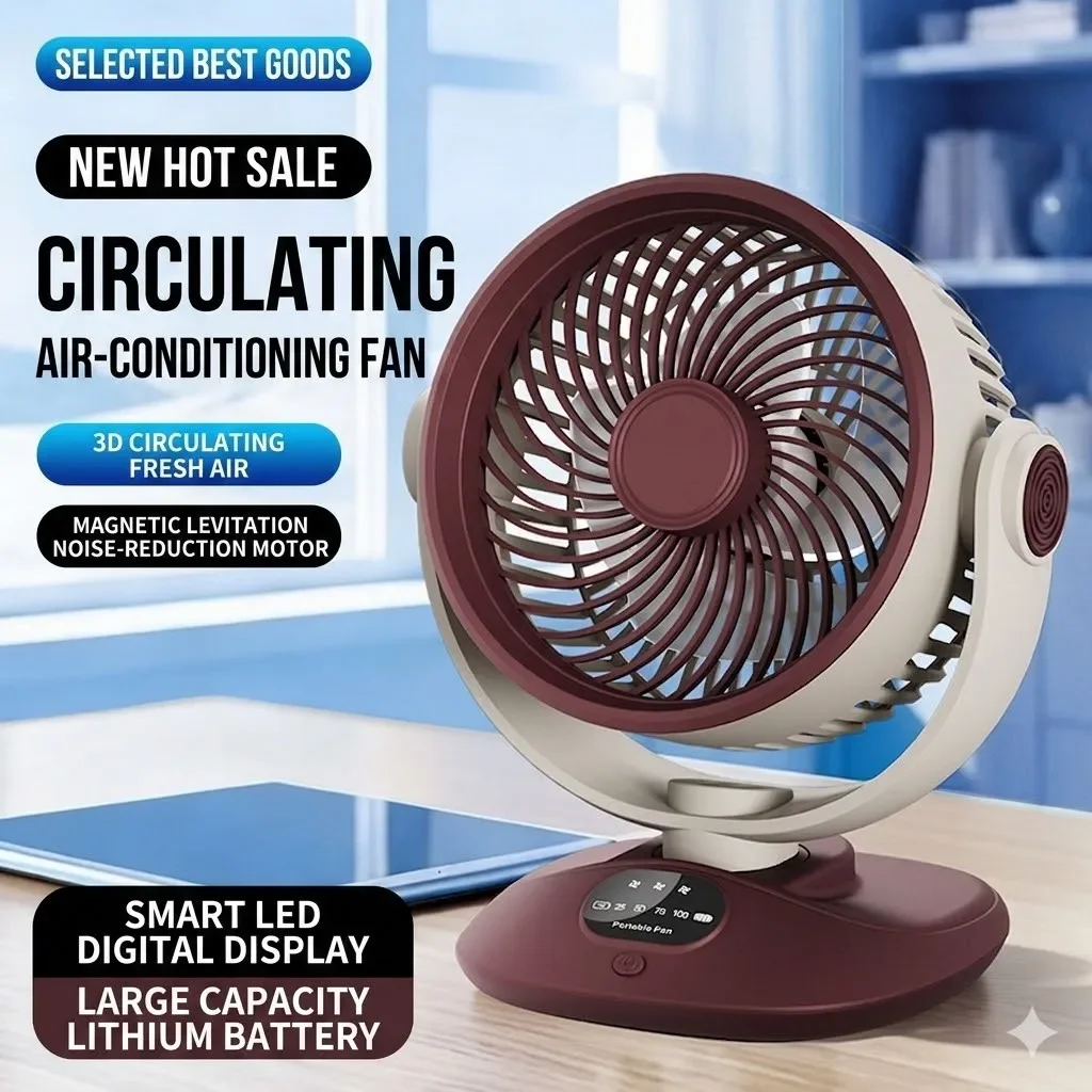 Desktop Fan Rechargeable Turbo – обзор и цена Home Office Jobs