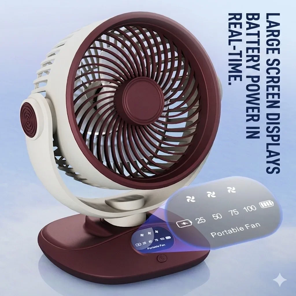 Desktop Fan Rechargeable Turbo – обзор и цена Home Office Jobs